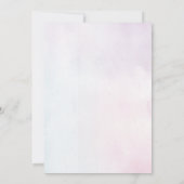 Wildblume Lavender Wedding Einladung (Rückseite)