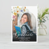 Wildblume Law School Foto Abschluss Ankündigung (Stehend Vorderseite)