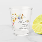 Wildblume Law School | Klasse des Abschlusses Schnapsglas (Vorderseite)