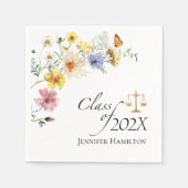 Wildblume Law School | Klasse des Abschlusses Serviette (Vorderseite)