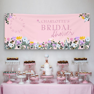 Wildblume Lawn Liebe ist in Bloom Brautparty Banner