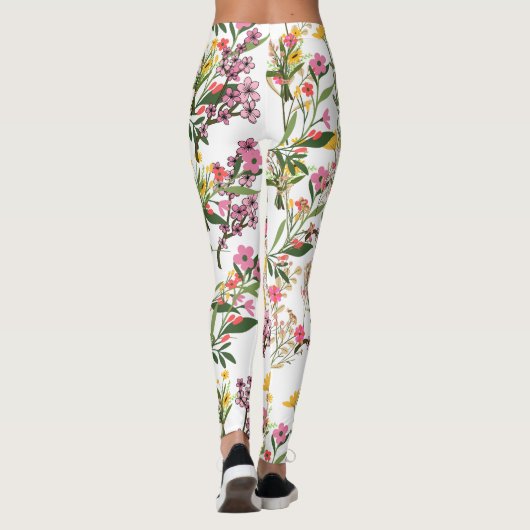 Wildblume Leggings (Rückseite)