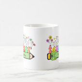 Wildblume Lehrer Name Personalisiert, Lehrergesche Kaffeetasse (Mittel)