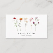 Wildblume Lesbian Pride Visitenkarte (Vorderseite)