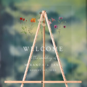 Wildblume Lesbische Hochzeit Acrylschild (Neutral)