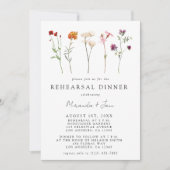 Wildblume Lesbischer Prix Probe Abendessen Einladung (Vorderseite)