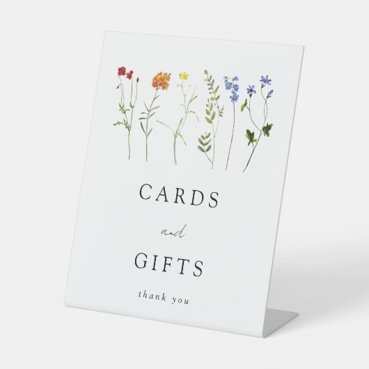 Wildblume LGBT Pride Wedding Cards und Geschenke Sockelschild (Vorderseite)