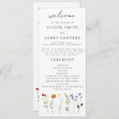 Wildblume LGBTQ Gay Pride Blumenzehen Programm (Vorne/Hinten)