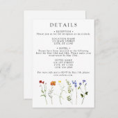 Wildblume LGBTQ Gay Pride Blumenzettel Begleitkarte (Vorne/Hinten)