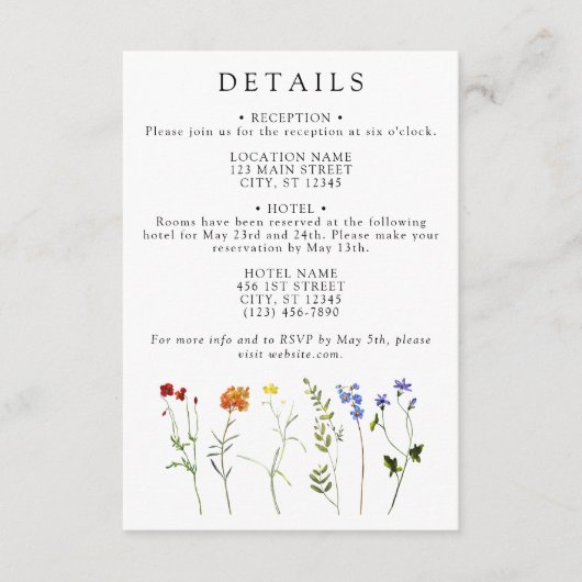 Wildblume LGBTQ Gay Pride Blumenzettel Begleitkarte (Vorderseite)