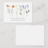 Wildblume LGBTQ Gay Pride Blumenzwiebelwebsite Begleitkarte (Vorne/Hinten)