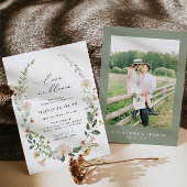 Wildblume Liebe im Blumendusche Einladung