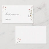 Wildblume Liebe in Bloom Brautparty Platzkarte (Vorne/Hinten)
