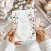 Wildblume Liebe in Blütendusche Einladung