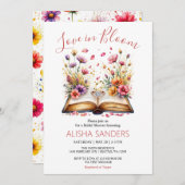 Wildblume Liebe in Blütendusche Einladung (Vorne/Hinten)