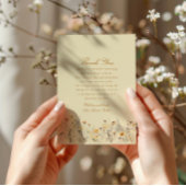 Wildblume Liebe ist im blühenden Brautparty Dankeskarte