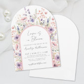 Wildblume Liebe ist im blutblühenden Brautparty Einladung