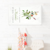 Wildblume Liebe ist in Bloom Brautparty Banner (Insitu)