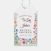 Wildblume Liebe ist in Bloom Brautparty Gefallen Geschenkanhänger (Vorderseite)