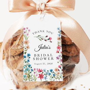 Wildblume Liebe ist in Bloom Brautparty Gefallen Geschenkanhänger