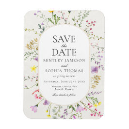 Wildblume Liebe ist Save the Date in Bloom Magnet