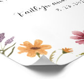 Wildblume Liebe ist süß Bitte nehmen Sie eine Leck Poster (Ecke)