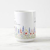 Wildblume Liebe - Tasse mit Herzstillstand (Mittel)