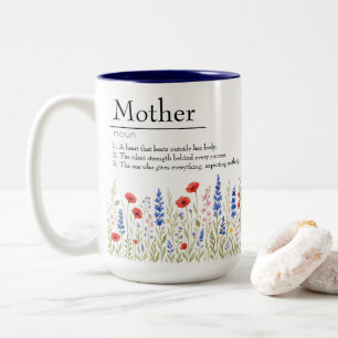 Wildblume Liebe - Tasse mit Herzstillstand