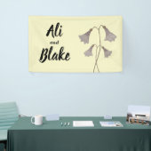 Wildblume Lila Botanische Hochzeit Banner (Messeveranstaltung)