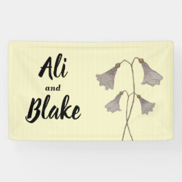 Wildblume Lila Botanische Hochzeit Banner
