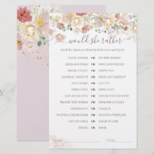 Wildblume Lila Bridal würde sie lieber Spiel