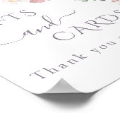 Wildblume Lila Frühling Brautgeschenk Poster (Ecke)