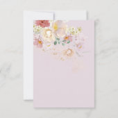 Wildblume Lila Frühling Brautparty Dankeskarte (Rückseite)