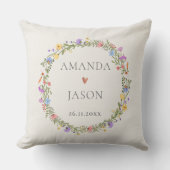 Wildblume Lila Kissen (Vorderseite)