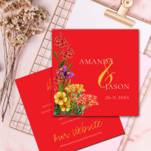 Wildblume Lila Orange Blumenzwiebeldetails