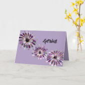 Wildblume Lila realistische Salsify Malerei Karte (Gelbe Blume)