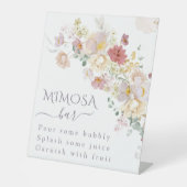 Wildblume Lila Spring Bridal mimosa Sockelschild (Vorderseite)