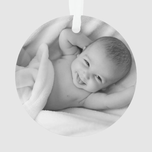 Wildblume Lila Taufe Mädchen Akrylorische Ornament (Rückseite)