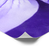 Wildblume Lilac Blue Anemone Poster (Ecke)