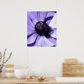 Wildblume Lilac Blue Anemone Poster (Küche)