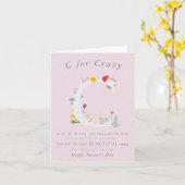 Wildblume lustiger Spaß der Muttertagskarte Karte (Gelbe Blume)