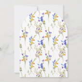 Wildblume macht ein Sommermädchen zum 1. Geburtsta Einladung (Rückseite)