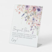 Wildblume macht eine Bouquet-Blume Bar Sockelschild (Vorderseite)