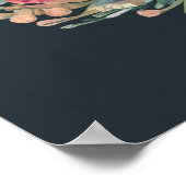 Wildblume Mädchen Dusche Begrüßungszeichen Poster (Ecke)