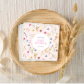 Wildblume Mädchen Dusche pink Serviette