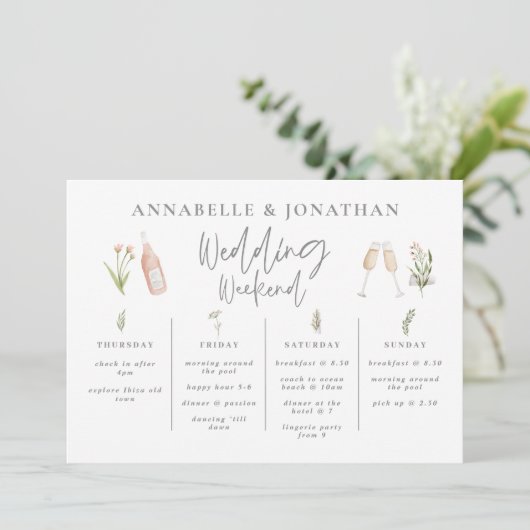 Wildblume mädchenhafte Hochzeitsreise (Stehend Vorderseite)