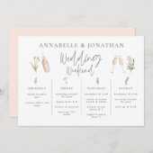 Wildblume mädchenhafte Hochzeitsreise (Vorne/Hinten)