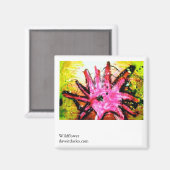 Wildblume Magnet (Vorderseite/Rückseite)