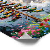 Wildblume Maler und Maler Kunst, Dichtung und Musi Poster (Ecke)