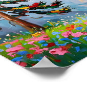 Wildblume Maler und Maler Kunst, Dichtung und Musi Poster (Ecke)